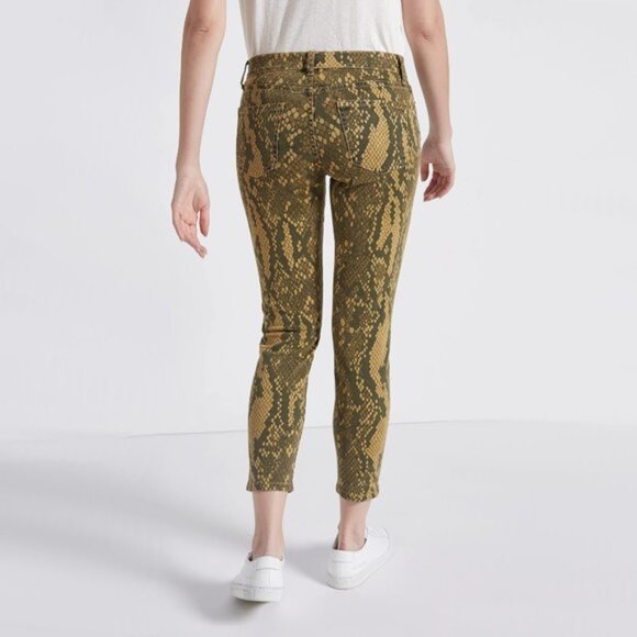 NWT Current | Elliott python print skinny crop jeans - Picture 4 of 16